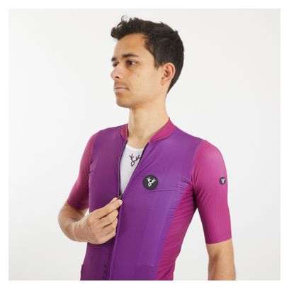 Maillot Manches Courtes LeBram Izoard Violet Prune