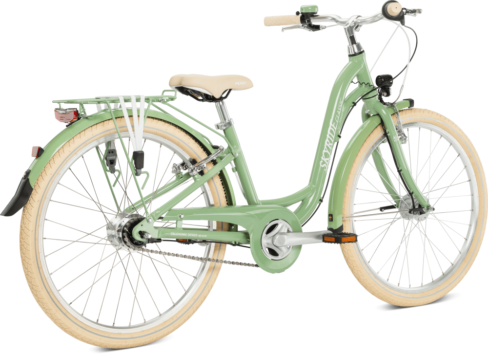 Puky Skyride 24-7 Classic Børnecykel Retro Grøn