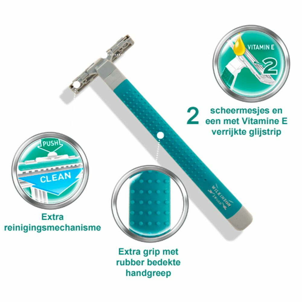 Wilkinson Wegwerpscheermesjes Extra Essential 2 Sensitive15 stuks