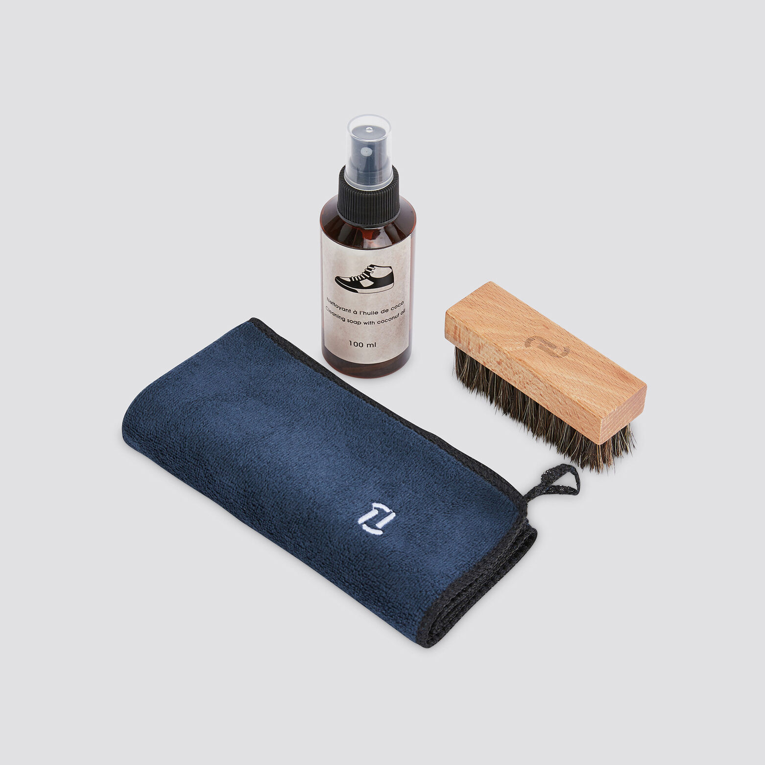 Kit entretien baskets Gris Acier