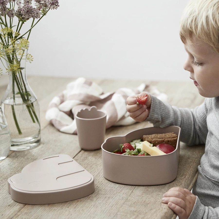 Done by Deer™ Frühstücksbox Kiddish, Elphee Grau