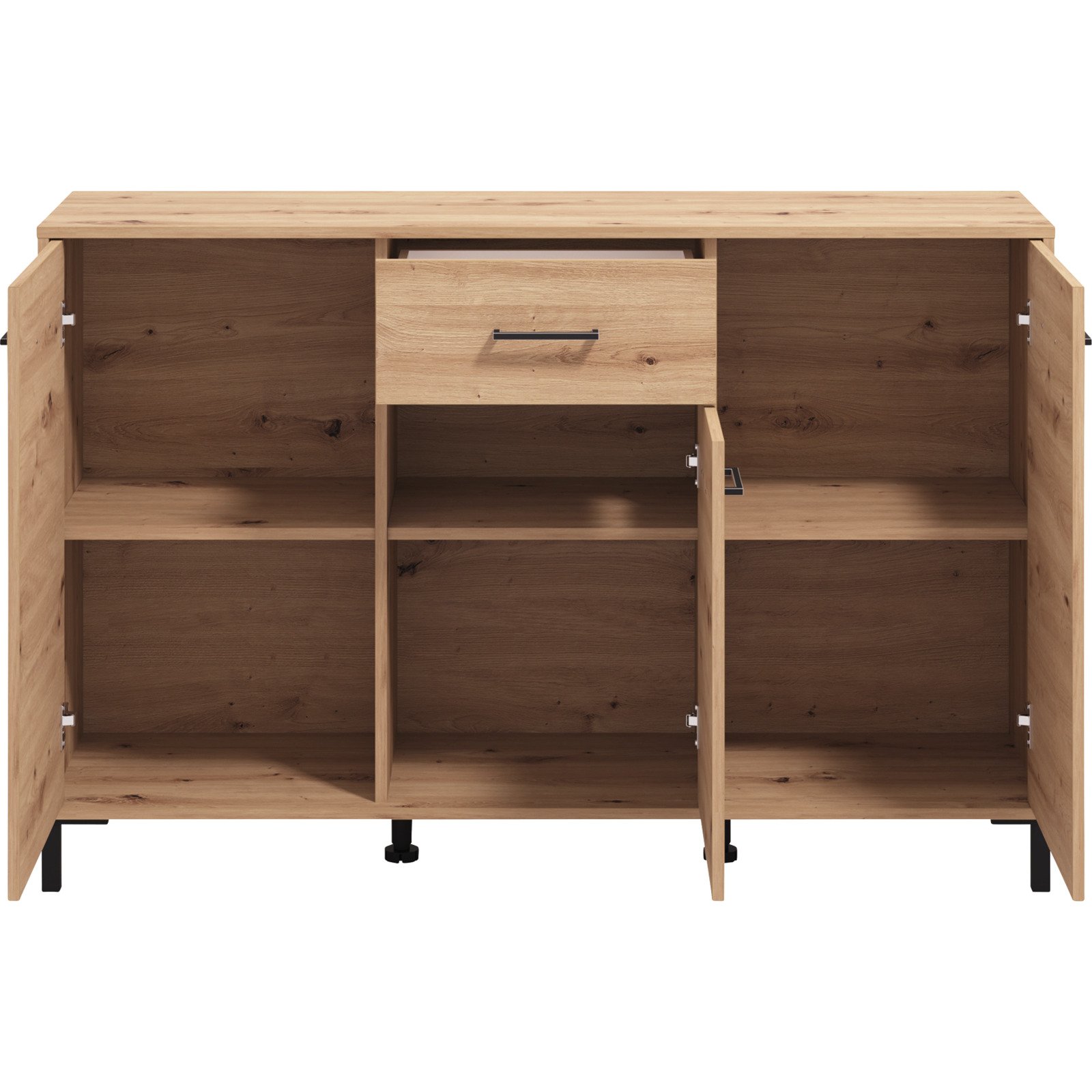 Kommode Vienna, Dekor Eiche Artisan, 138 x 90 x 40 cm