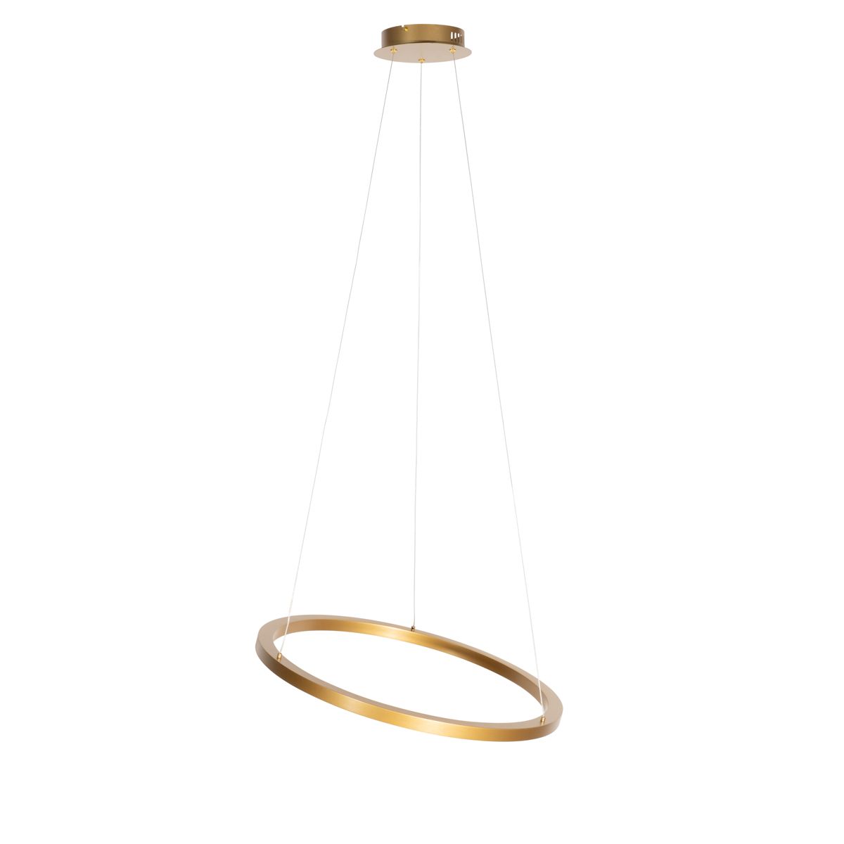Hanglamp goud 60cm incl. LED 3-staps dimbaar - Girello