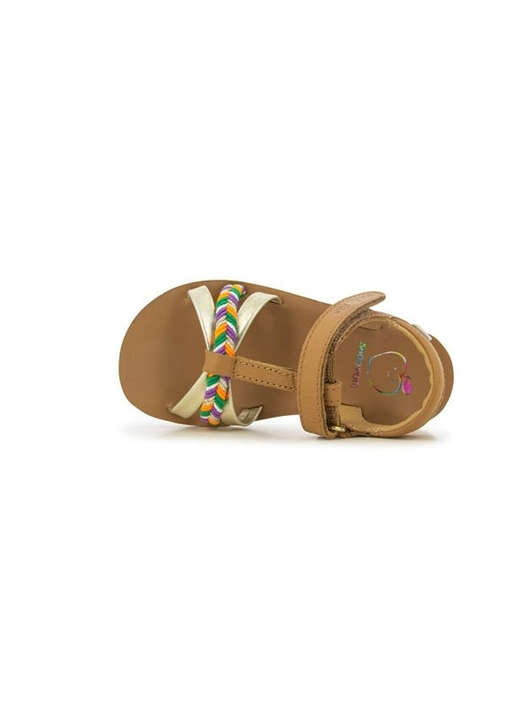 Shoo Pom - Sandales fille GOA SALOME Laminato Camel