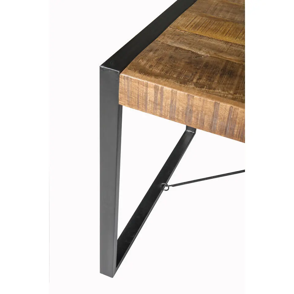 Livingfurn - Eetkamertafel Nairobi - U-Poten - Mangohout - 220x100 cm
