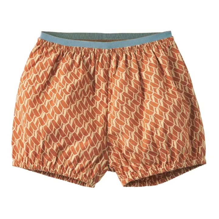 Caramel Short en Popeline de Coton Oleander | Abricot