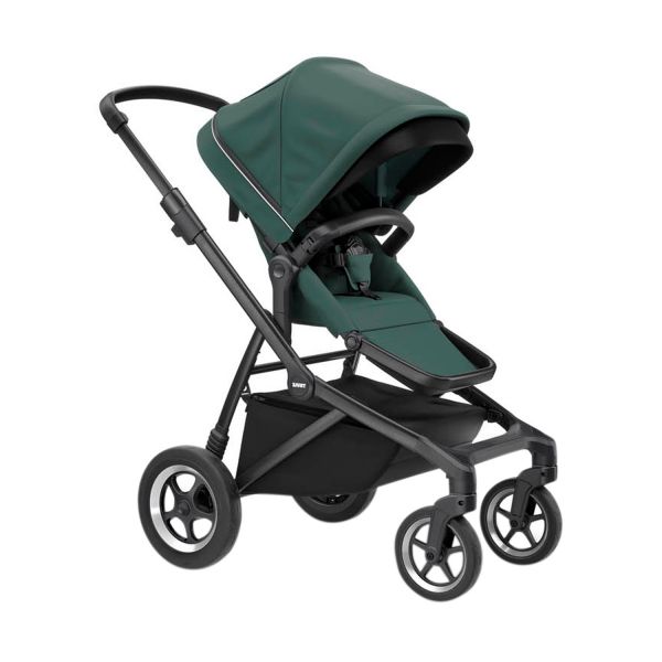 Thule Sleek Kinderwagen - Soft Green On Black