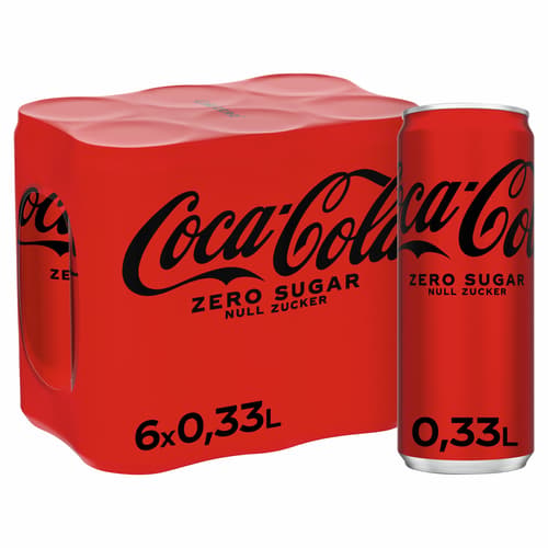 Coca-Cola Zero Sugar Dose 6x0,33l (EINWEG)