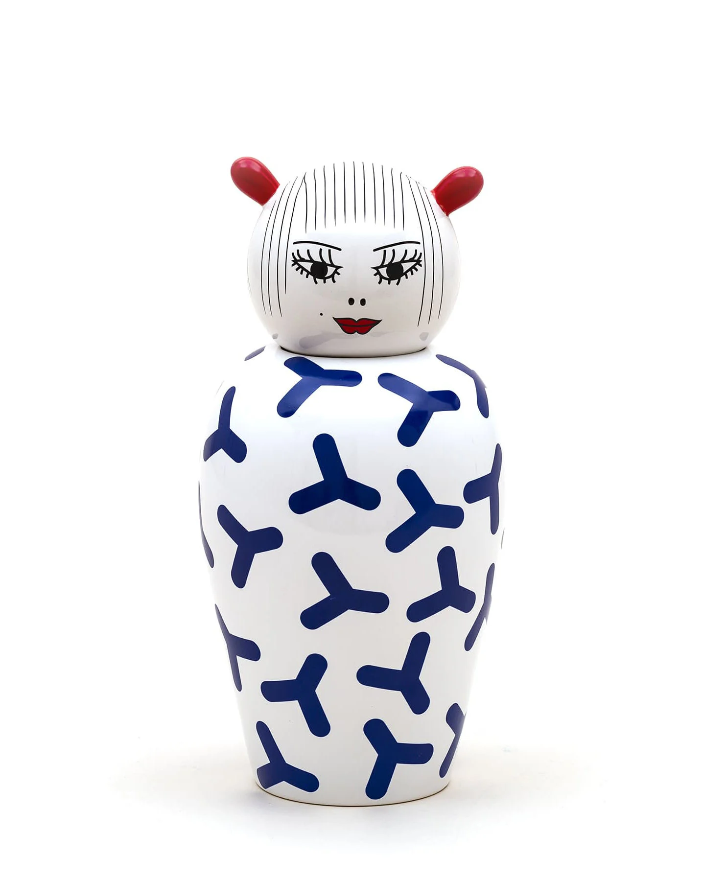CANOPIE LULA - Vase avec couvercle céramique | Blanc