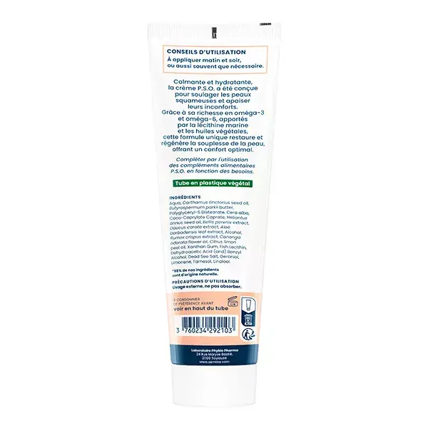 Creme hidratante Oemine PSO com lecitina marinha para pele seca 100ml