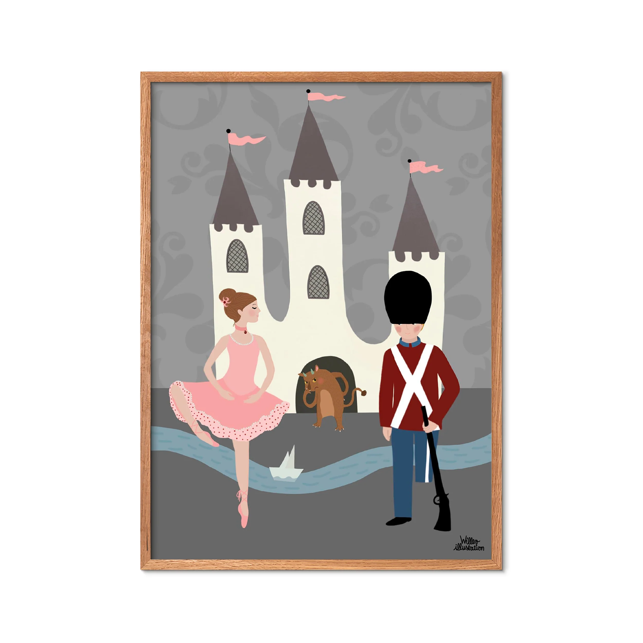 Poster & Frame  Willero Illustration Den Standhaftige Tinsoldat plakat