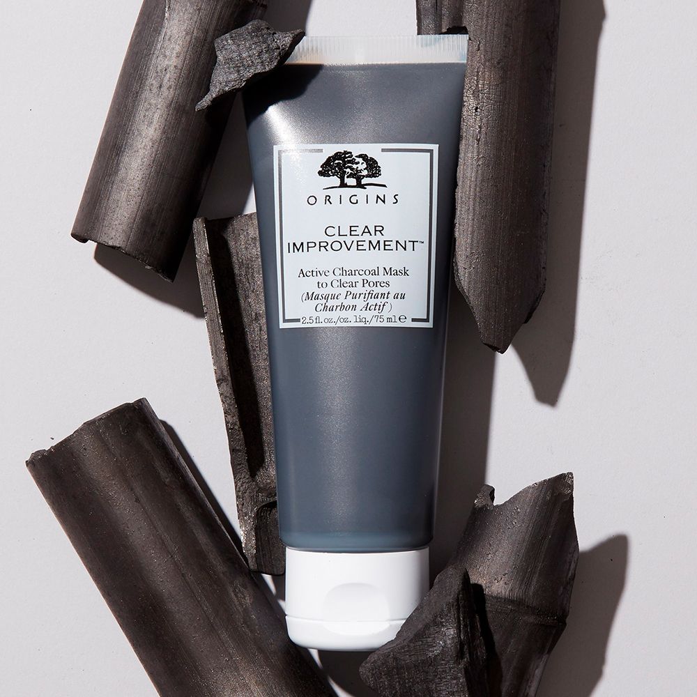 ORIGINS Clear Improvement™ Active Charcoal Mask to Clear Pores Reinigende Gesichtsmaske + GinZing™ SPF40 Energy-Boosting Tinted Moisturizer 15ml GRATIS