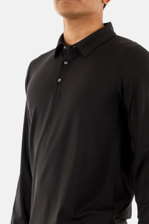 Polos manches longues Benson & Cherry guzeislg noir