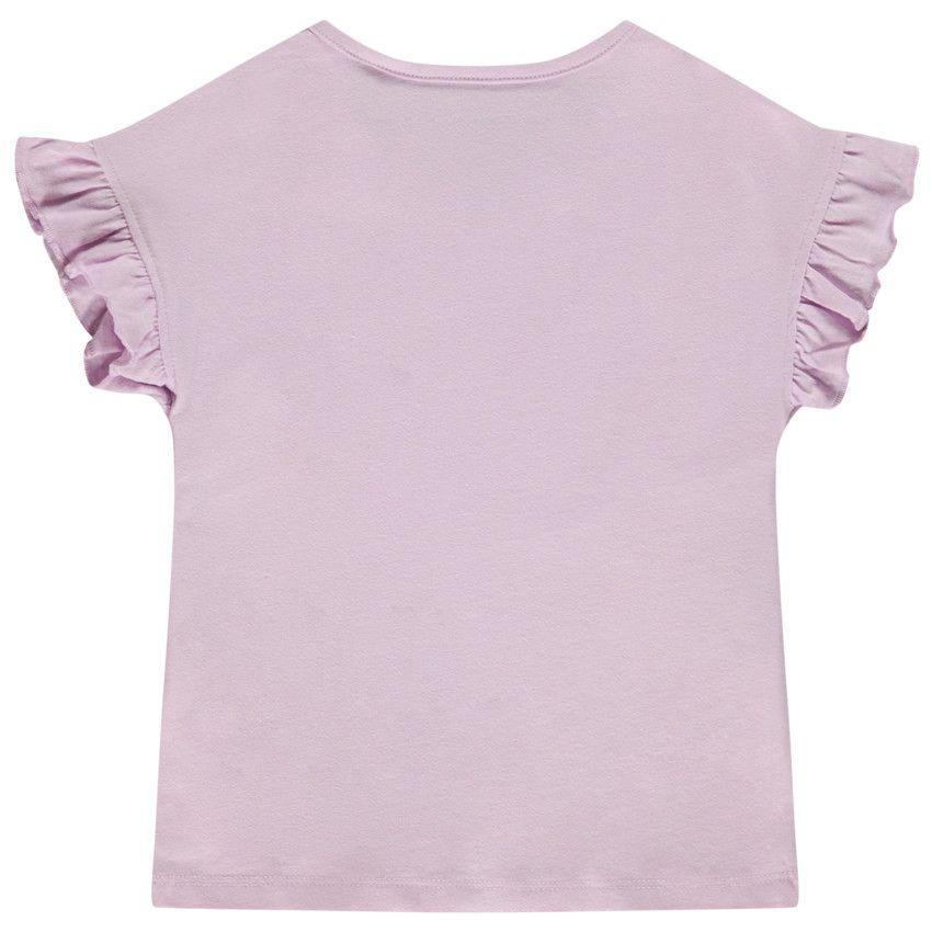 T-shirt manches courtes en jersey print Mickey Disney pour bébé fille - Lilas