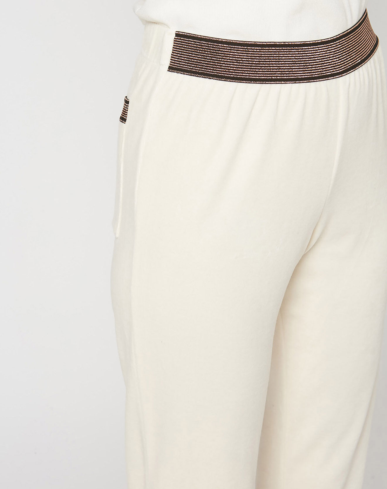 Le Chat Pantalon Mascara blanc cassé