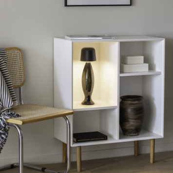 KonstSmide tafellamp Biot 3,1W oplaadbare LED verlichting zwart