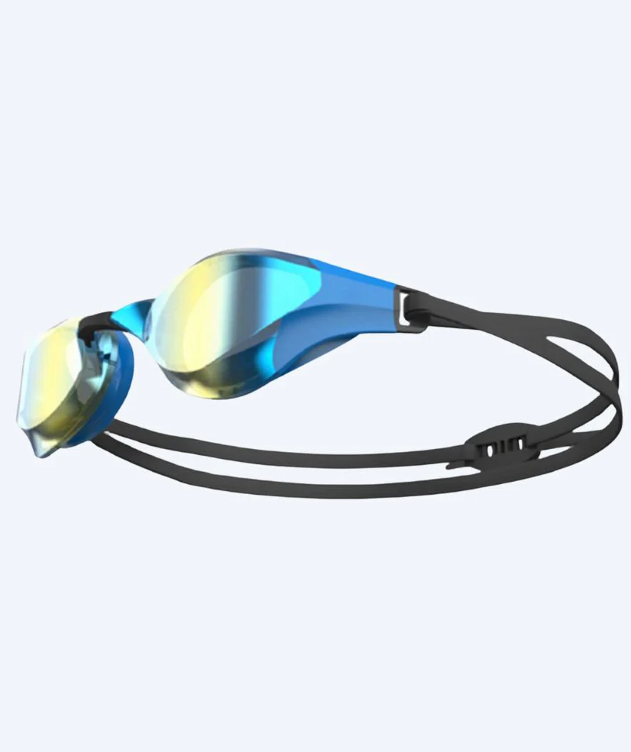 Watery Elite svømmebrille - Rattle Pro Mirror - Blå/guld