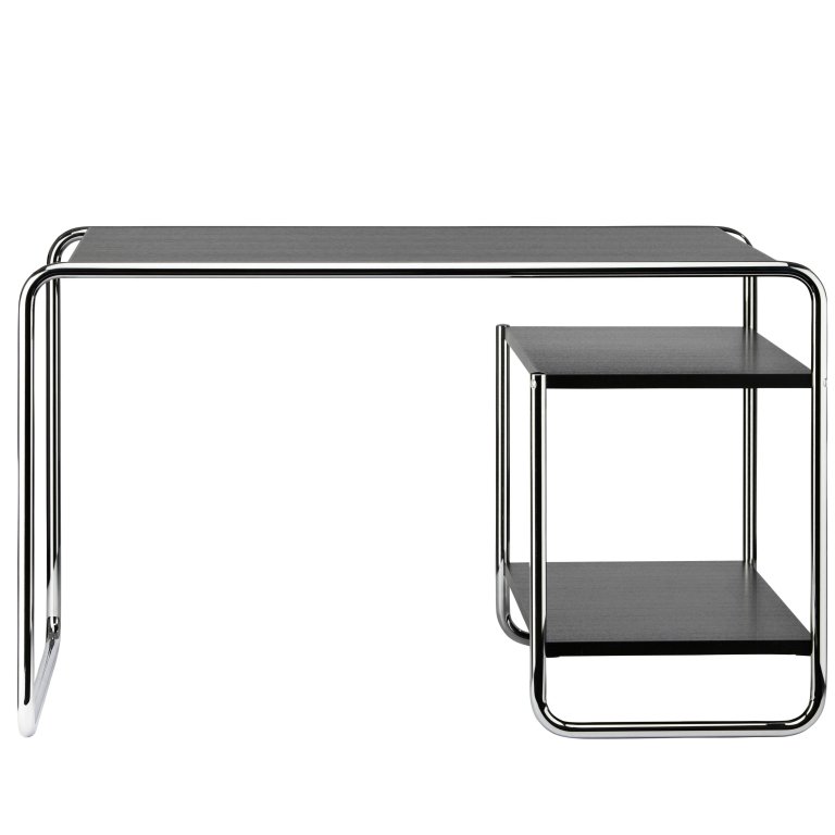 Thonet S285/2 bureau essen open poriën zwart
