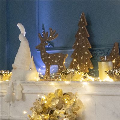 Renne décoratif en bois