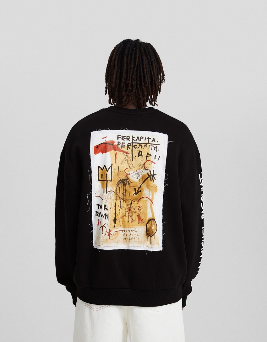 Moletom com estampa de Jean-Michel Basquiat