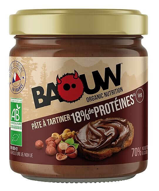 BAOUW - PATE A TARTINER BIO PROTEINEE CACAO 200 G
