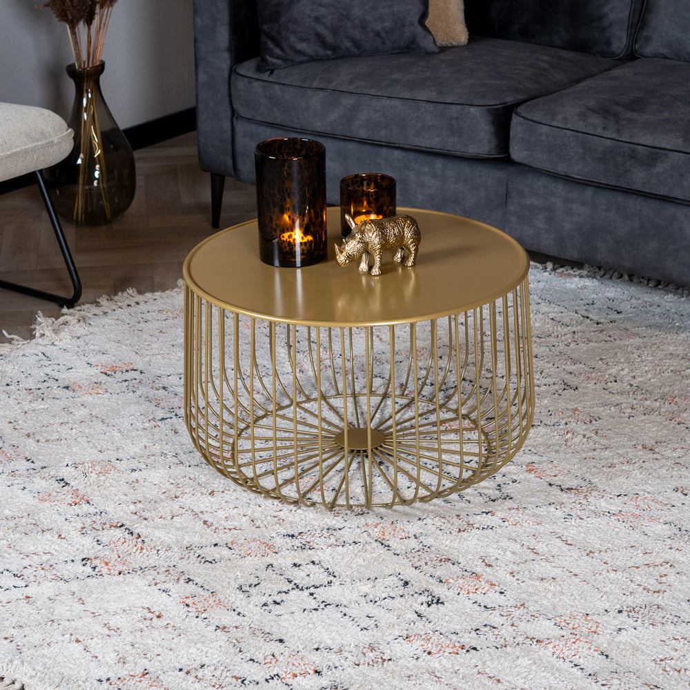Bronx71 Salontafel Senna goud metaal