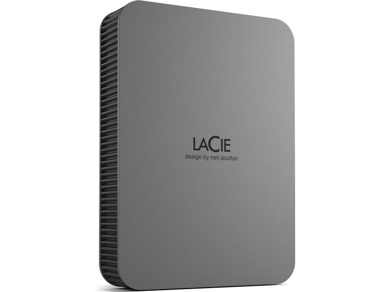 LaCie Externe Festplatte Mobile Drive Secure 5 TB Externe tragbare Festplatte mit 5 TB Speicherkapazität