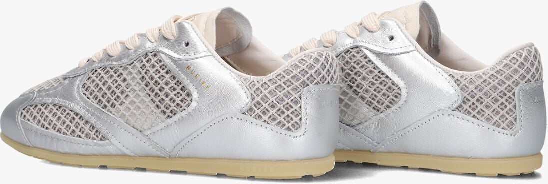 zilveren nubikk lage sneakers riley morgan