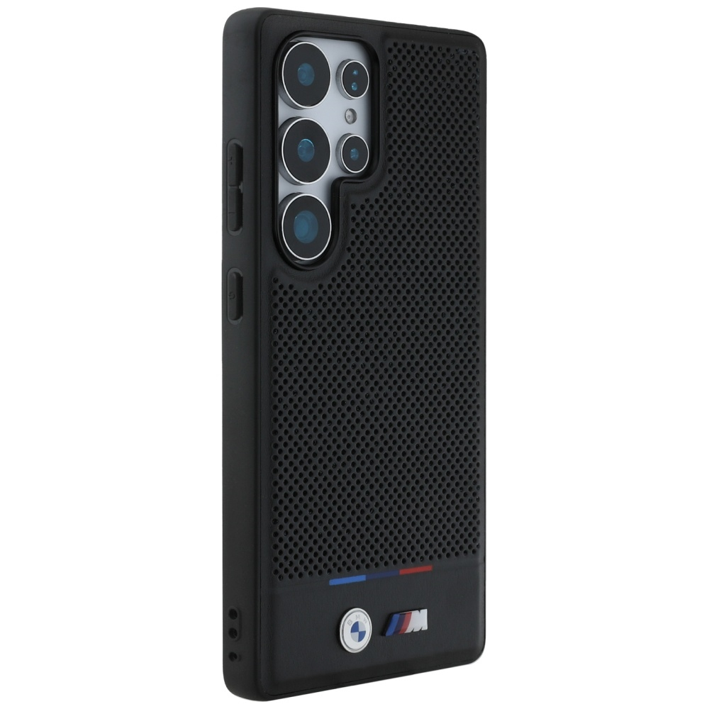 Samsung Galaxy S25 Ultra Hardcase Hülle Tricolor Stripe MagSafe-Modul (BMHMS25L24PUHOTK) - Schwarz