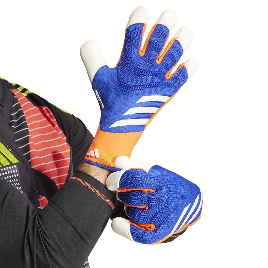 adidas Gants de Gardien Predator Pro Hybrid Advancement - Bleu/Rouge/Blanc