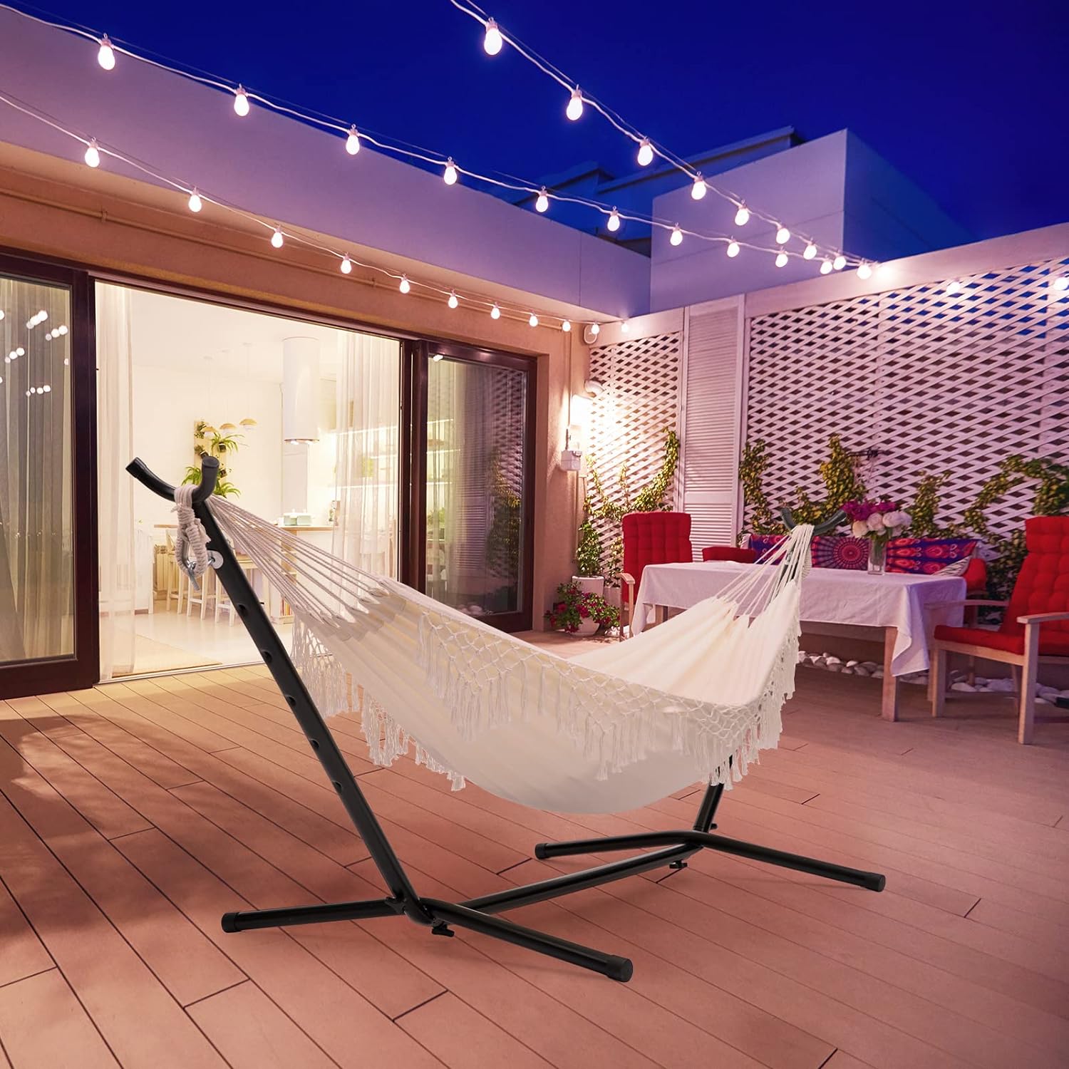 Campingwise hangmat met standaard