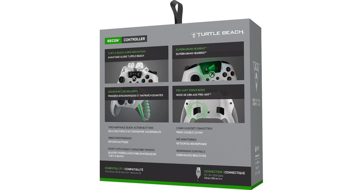 Turtle BeachRECON Controller wit  (Wit, Xbox Series X, Xbox Series S en Xbox One | Windows 10)