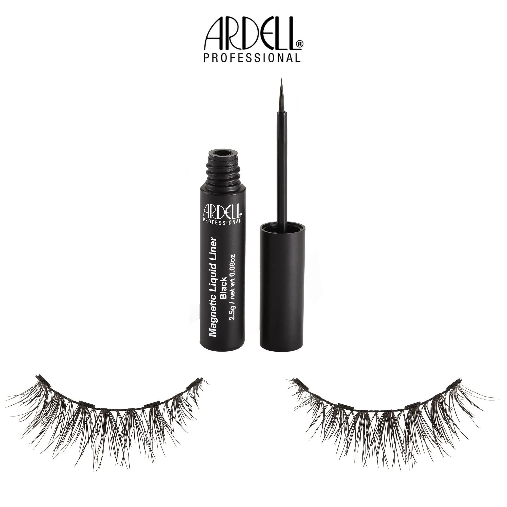 Ardell - Magnetic Liquid Liner Demi Wispies Kit Faux-Cils Magnétiques avec aimant invisible- Faux cils