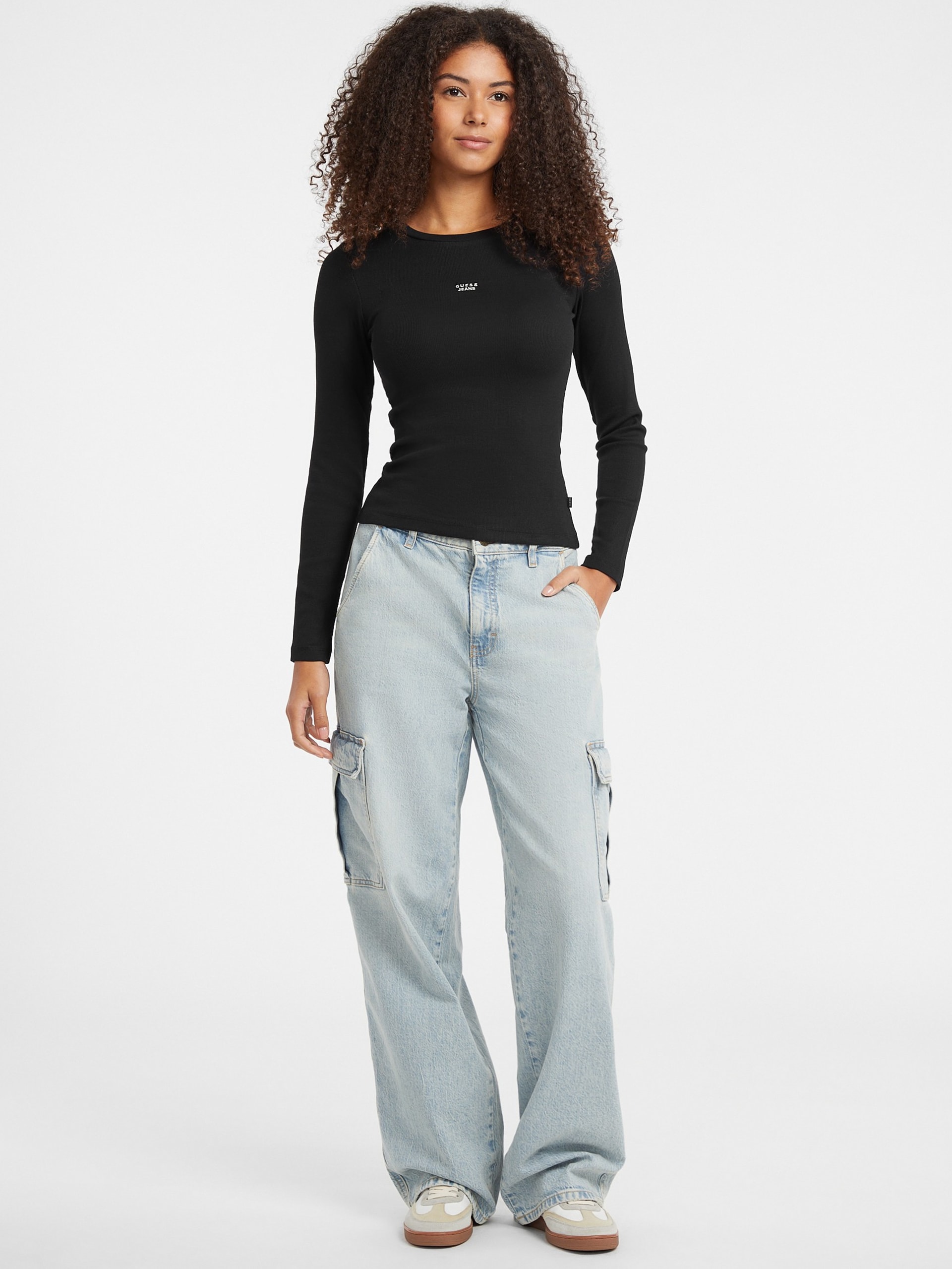 Camiseta Slim com Logo Bordado