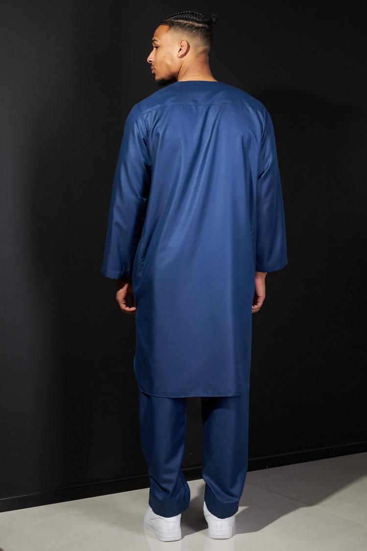Ensemble 2 pièces qamis + pantalon bleu foncé