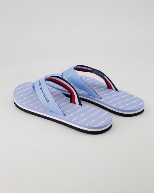 Tommy Hilfiger Rope Sandal Pantoletten in Blau