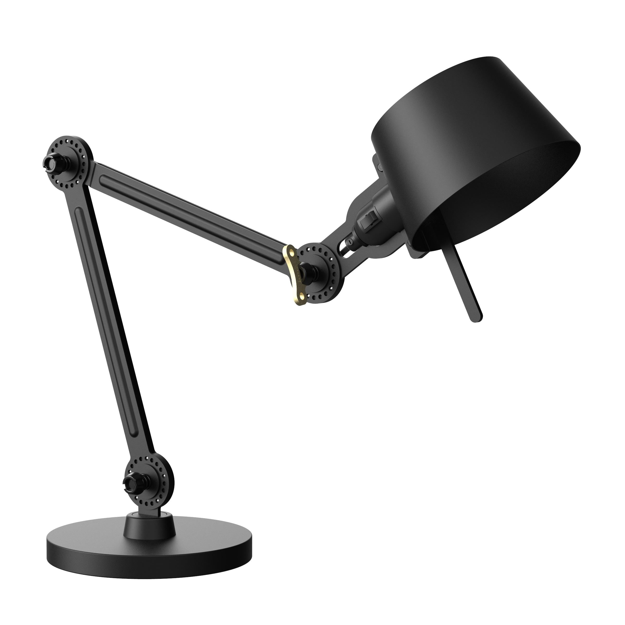 Bolt 2 Arm bureaulamp small Smokey Black
