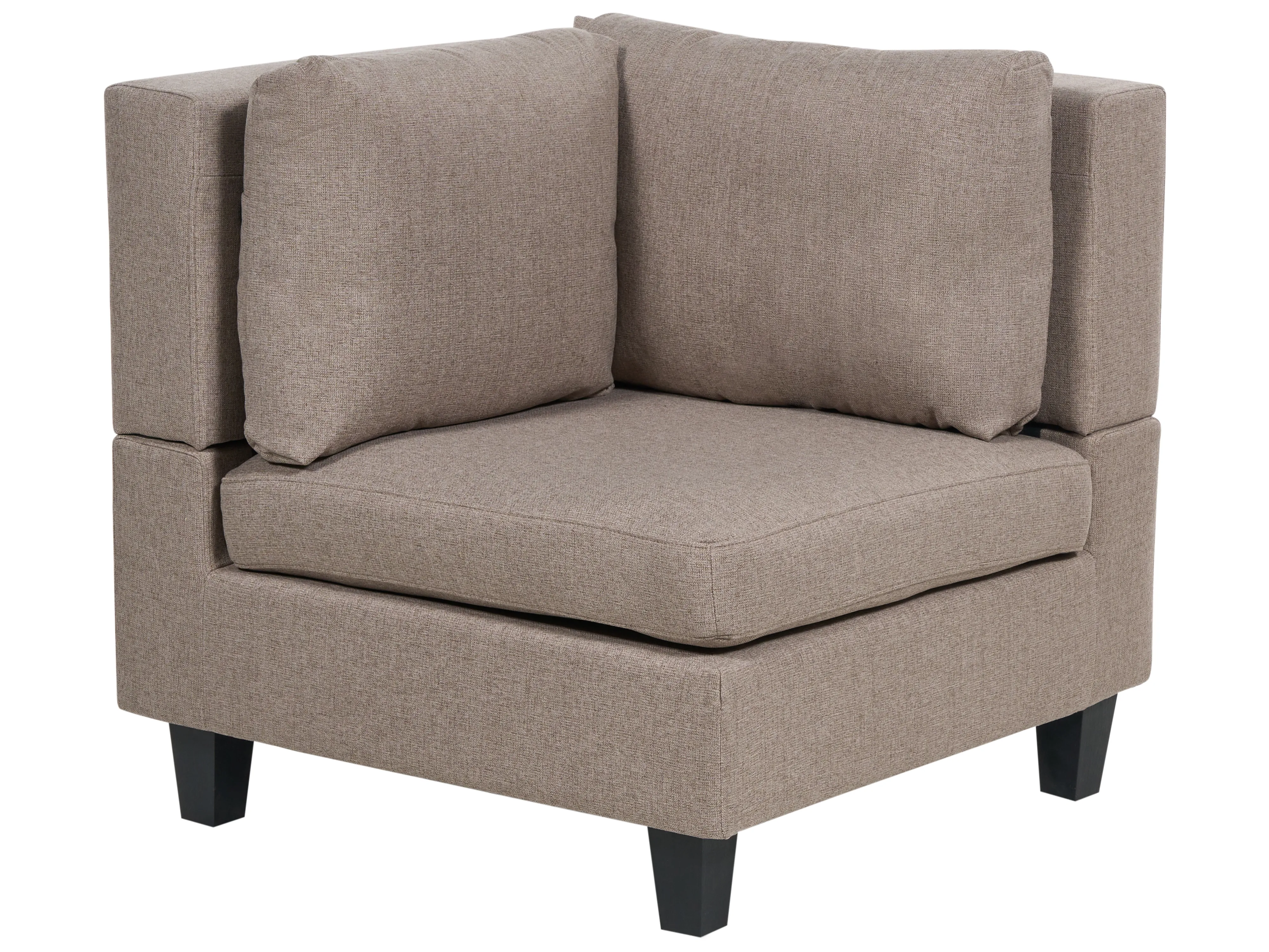 Modulaire bank 3-zits UNSTAD Stof Bruin