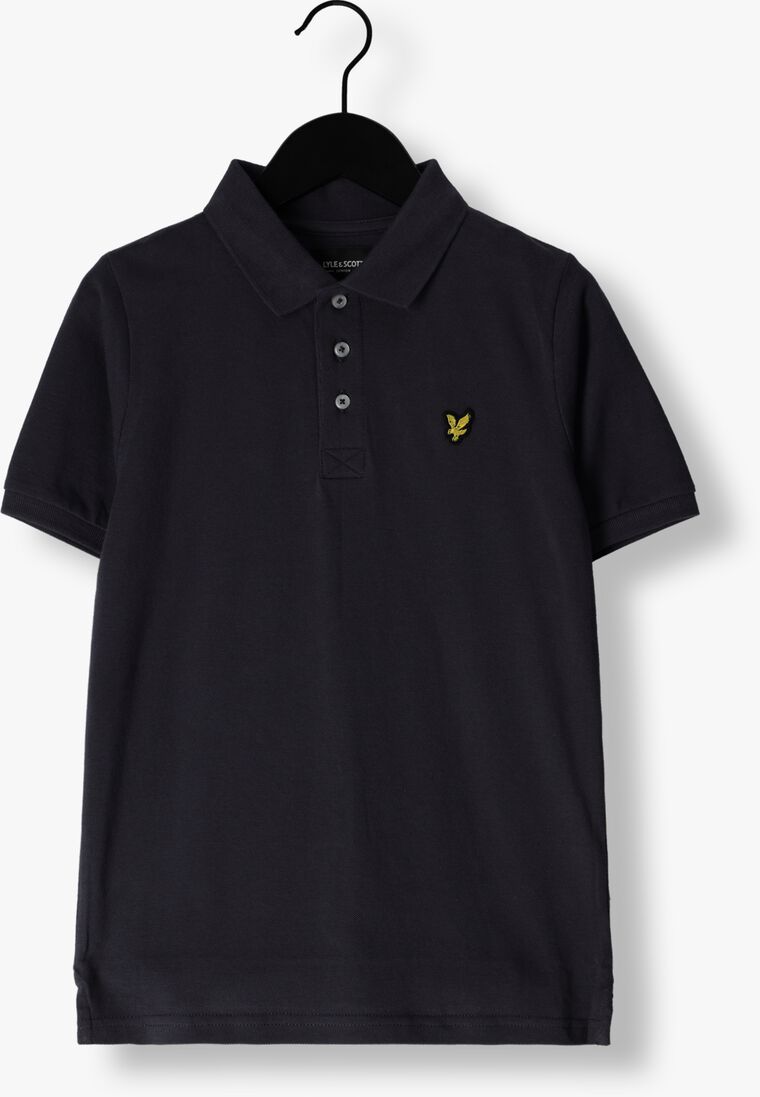 LYLE & SCOTT donkergrijze lyle & scott polo classic polo shirt