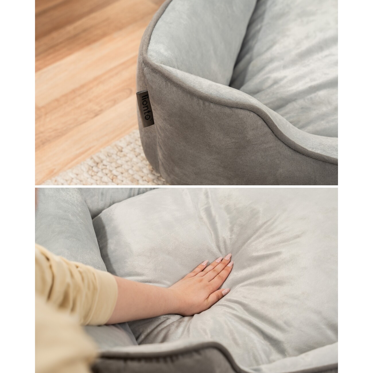 Lionto 2-in-1 Hundebett Hundekissen S