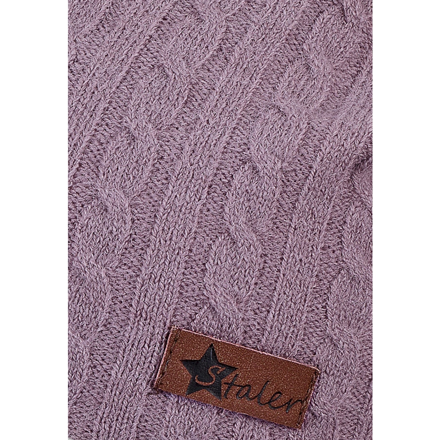 Sterntaler Slouch-Beaniee Zopfmuster lila