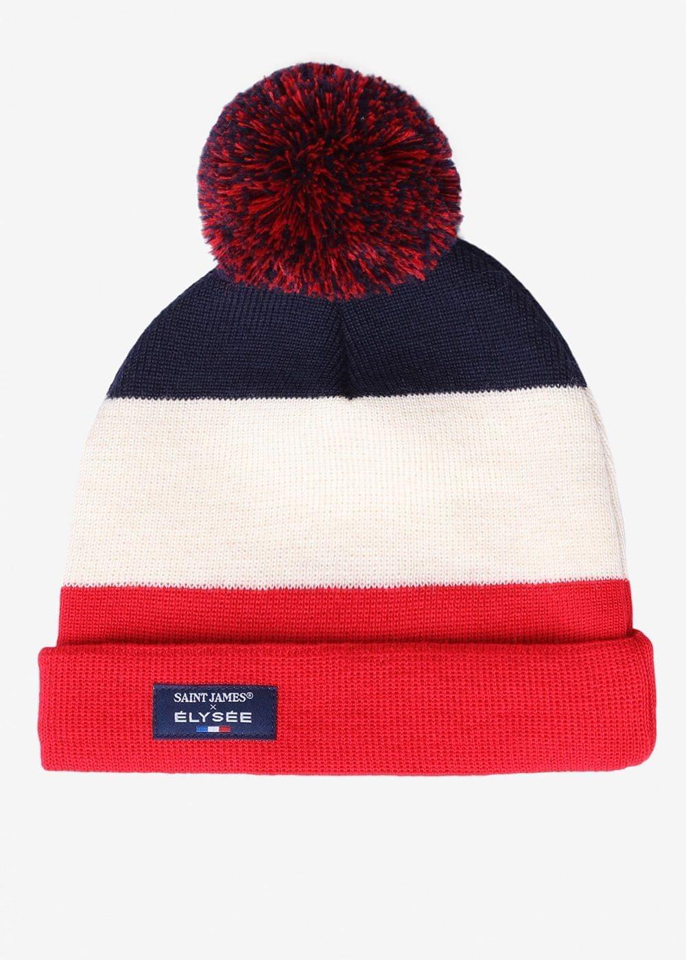 Bonnet tricolore en laine
