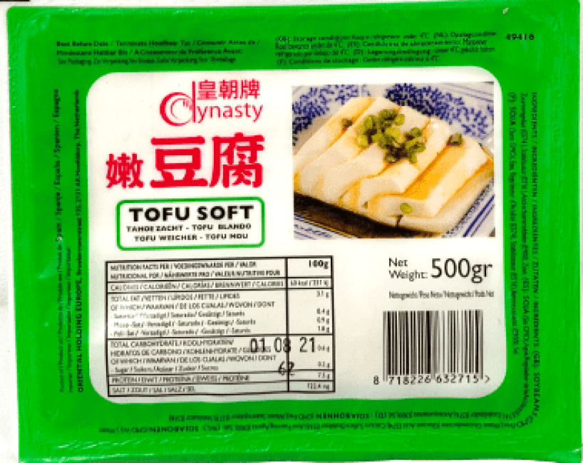 Dynasty Tofu Zacht 500g