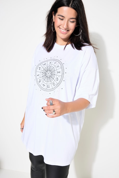 T-Shirt, oversized, Astro Print