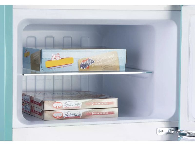 Domo Kühlschrank DO91705R Türkis, Rechts Freistehender Kühlschrank im Retro-Design