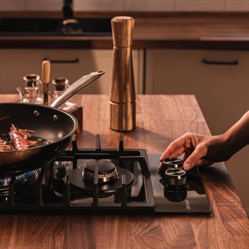 Cecotec Plaque à gaz Bolero Squad G 4200S Glass Black. Plaque à gaz avec 4 feux, finition verre noir, puissance 8000W, grilles individuelles et allumage électrique avec sécurité des vannes. : Cuisine et Maison