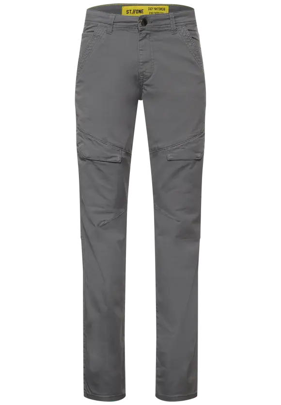 Slim Fit Cargohose - steel grey
