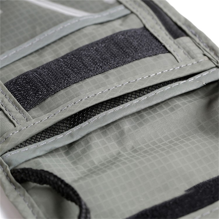 (15x19cm) Nylon Reise Schultertasche Fashion Crossbody (RFID Schutz) - Schwarz