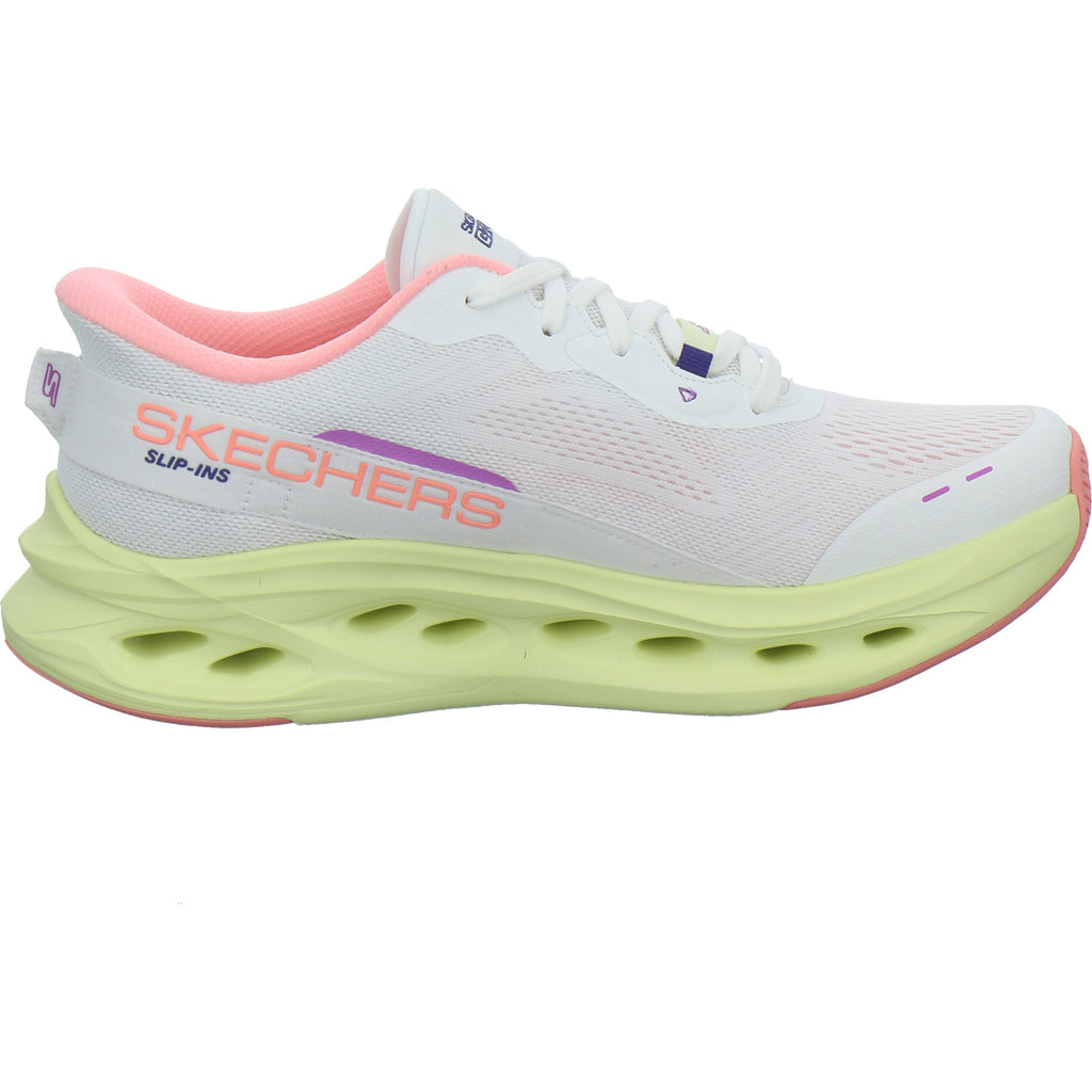 Skechers Sneaker Damen MAX COSHIONING GLIDE STEP Weiß-kombi