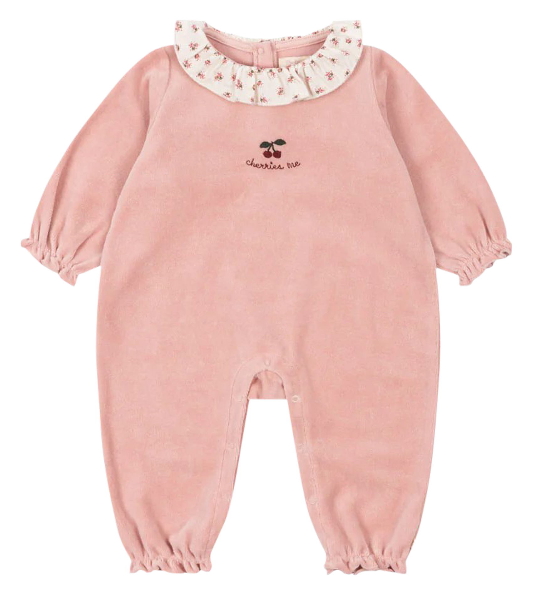MIFFA - Pyjama col rond en coton organique mélangé | Rose